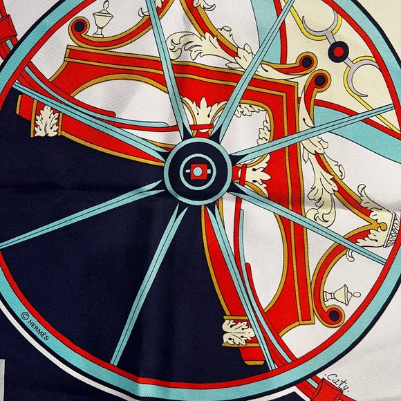 Hermes 100% Silk Scarf - EUC with COA - Picture 11 of 13